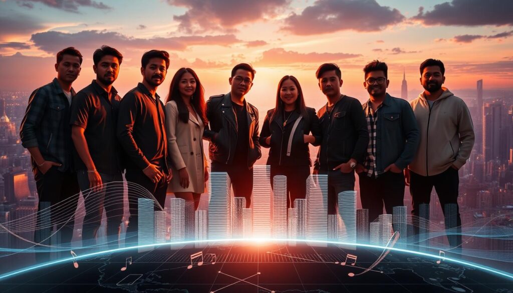 Artis Indonesia di Tangga Lagu Global